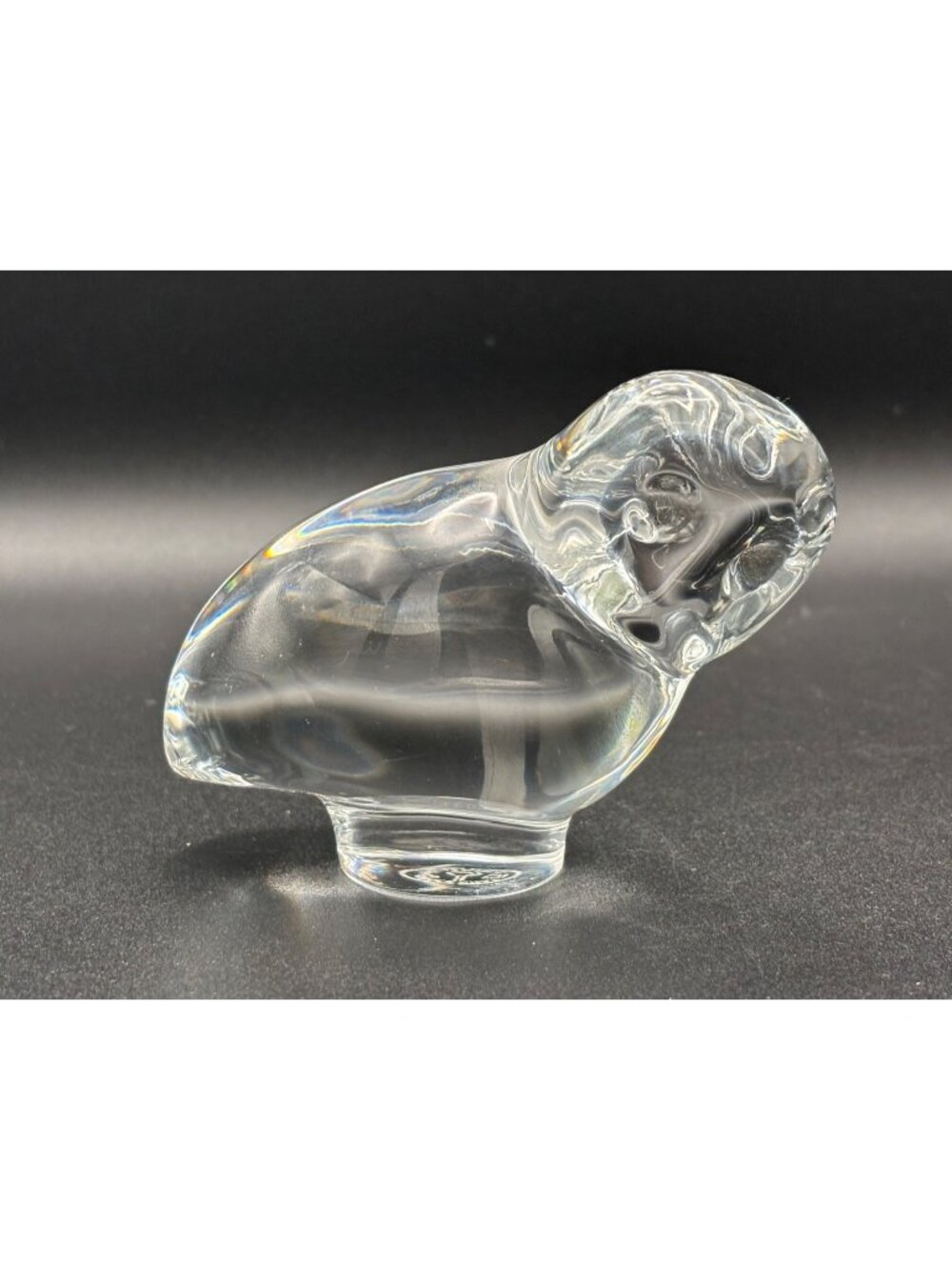 Baccarat Crystal Owl Figurine Corinthian - No Box